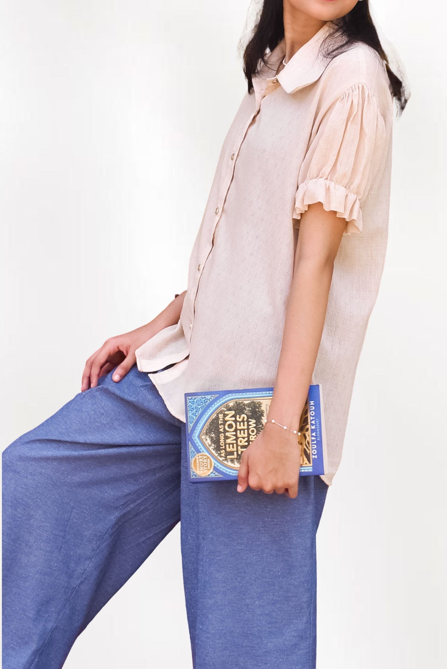 Sheer Puff Sleeved Shirt