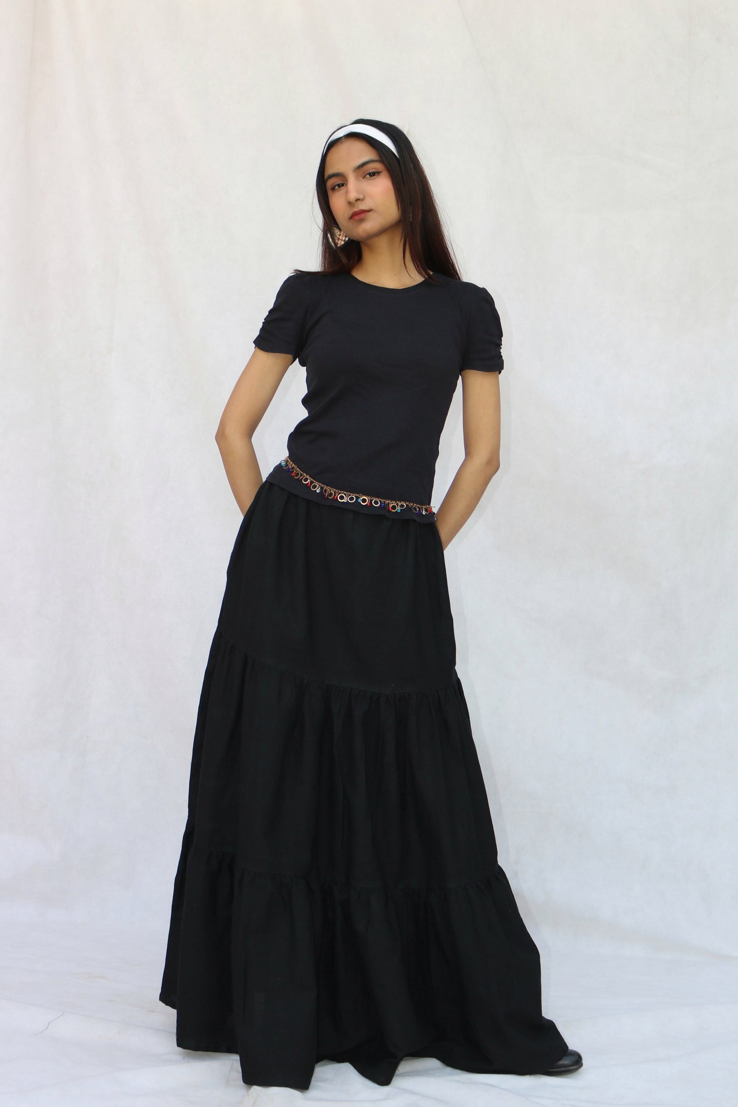 Black Pocket Skirt